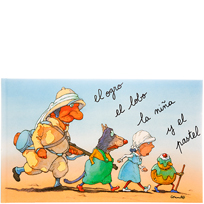 El ogro, el lobo, la niña y el pastel. Philippe Corentin. Ed. Corimbo.