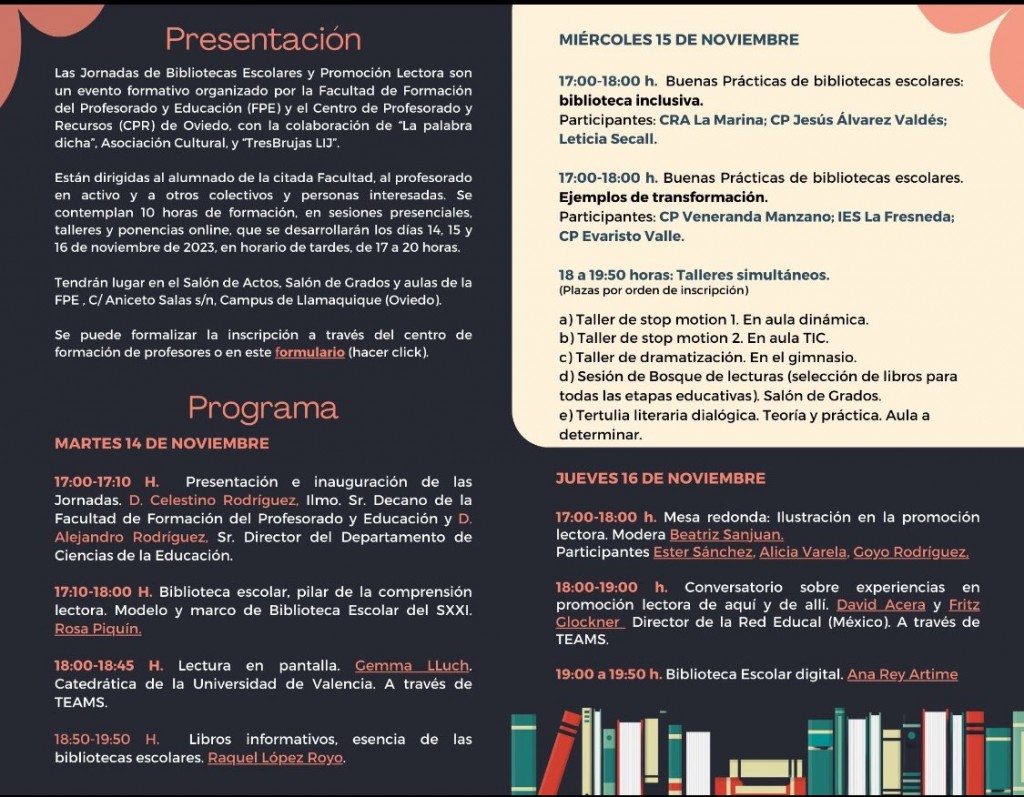 02. Díptico Jornadas Bibliotecas...